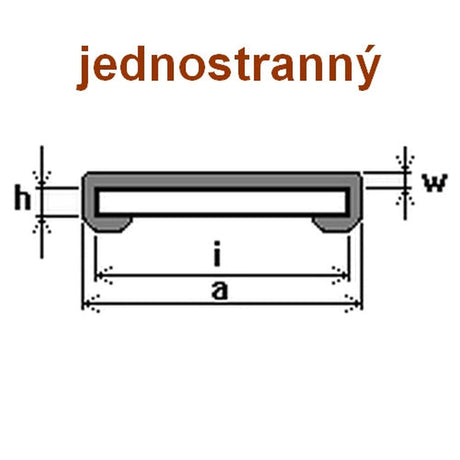 Polyuretánová ochrana na ostré hrany, jednostranná