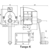 Ručný lanový navijak TANGO - 500kg