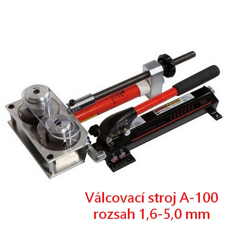 Valcovací stroj A-100 WIRETEKNIK, rozsah 1,6-5,0mm - bez matríc