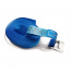 Upínací pás, typ 1001 / K, l = 0,75m, jednodielny so sponou, 25mm, LC 125 / 250daN, modrý